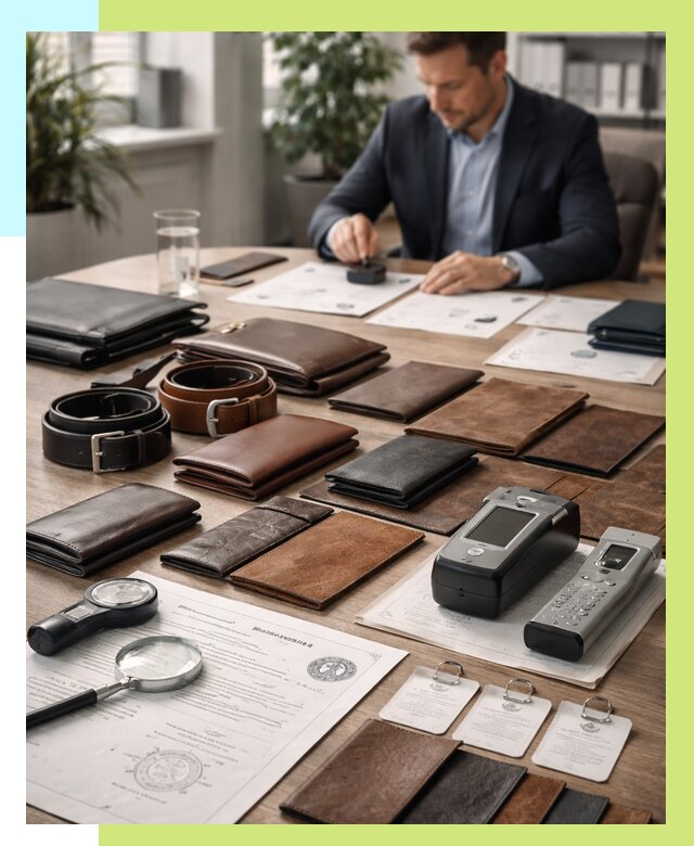 Сертификация кожаных изделий в Гатчине от 12331 р. | Алешин-Гтч