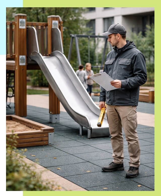 Сертификация детских площадок в Гатчине от 25690 р. | Алешин-Гтч