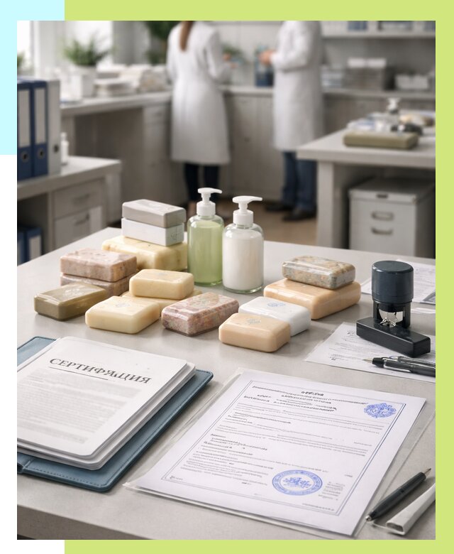 Сертификация мыла и сертификат на мыло в Гатчине от 12331 | Алешин-Гтч