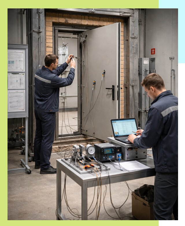 Сертификация противопожарных дверей в Гатчине по ГОСТ и ТР