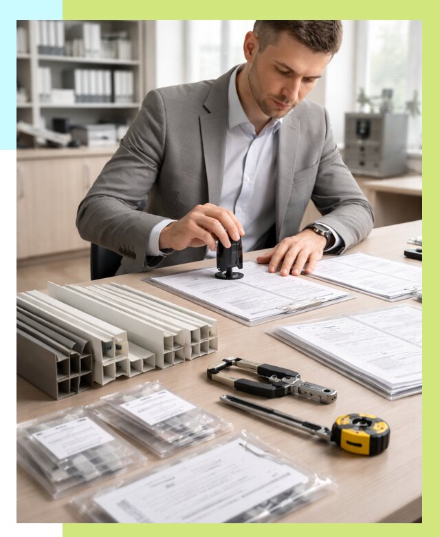 Сертификация ПВХ продукции в Гатчине от 8735 р., Алешин-Гтч