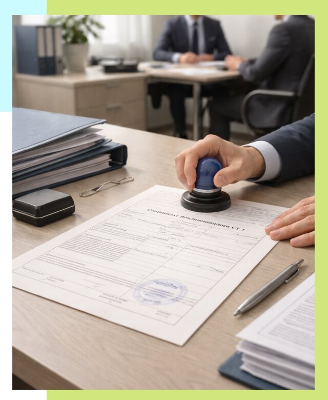 Сертификат происхождения СТ 1 в Гатчине от 4624 р. | Алешин-Гтч