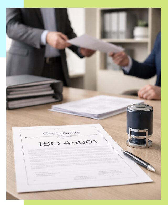 Сертификат ISO 45001 в Гатчине под ключ от 46242 р. | Алешин-Гтч