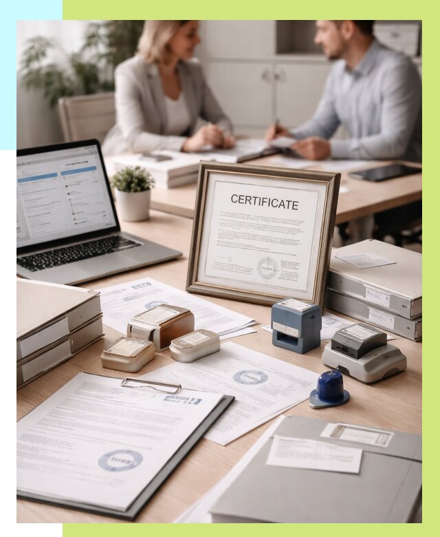 Сертификация компании в Гатчине от 46242 р. | Алешин-Гтч — заказ